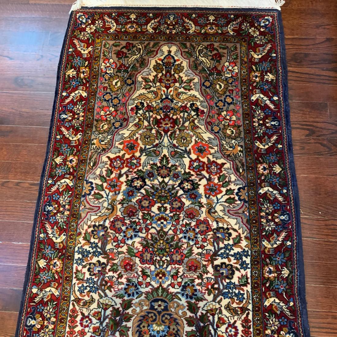 Semi Antique Hand Woven Persian Sarouk 2.5x4.4 ft (1 of 3)