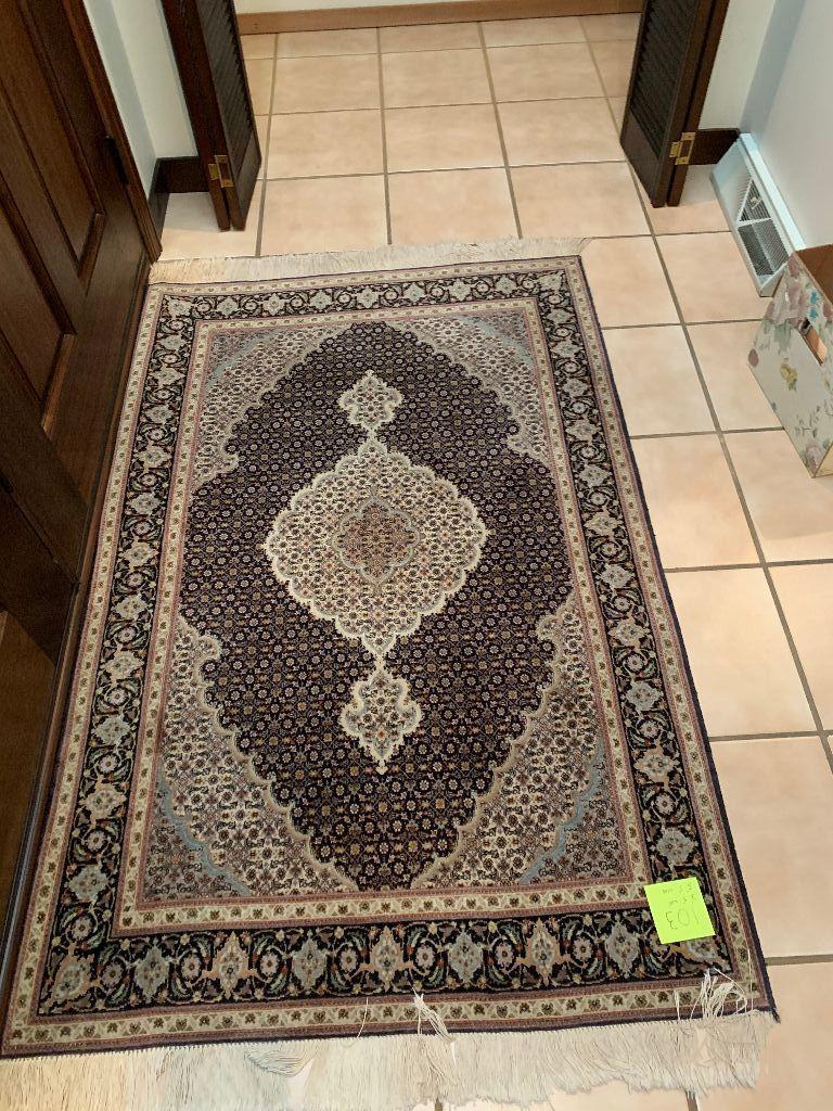 Semi Antique Hand Woven Persian Tabriz 3x5 ft (1 of 11)