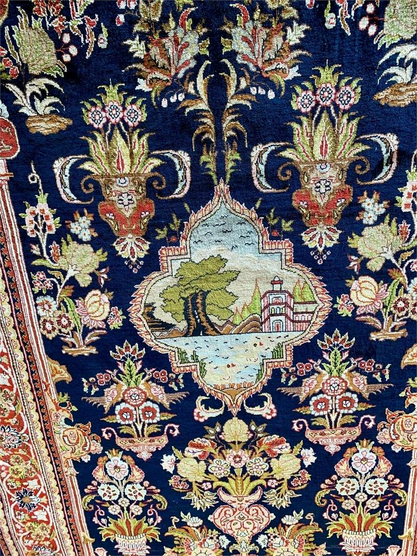 Very Fine Hand Knotted Persian Tabriz  Silk 6x3  ft (1 of 5)