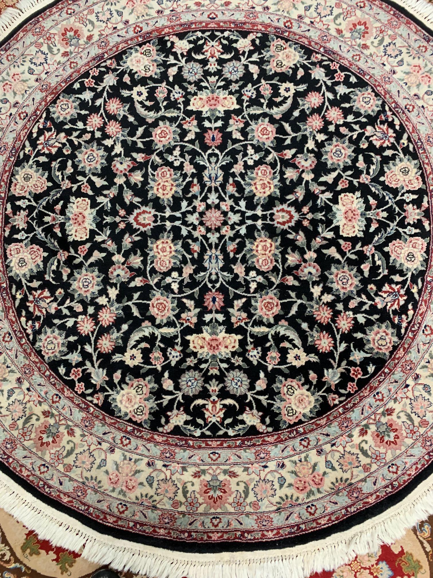 Hand Knotted Persian indo Tabriz 6x6 ft (1 of 6)