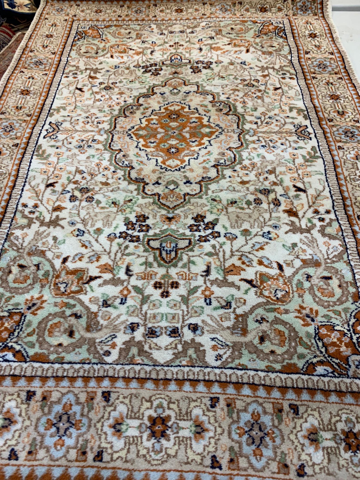 Hand Knotted Persian Indo Tabriz 4x6 ft (1 of 6)