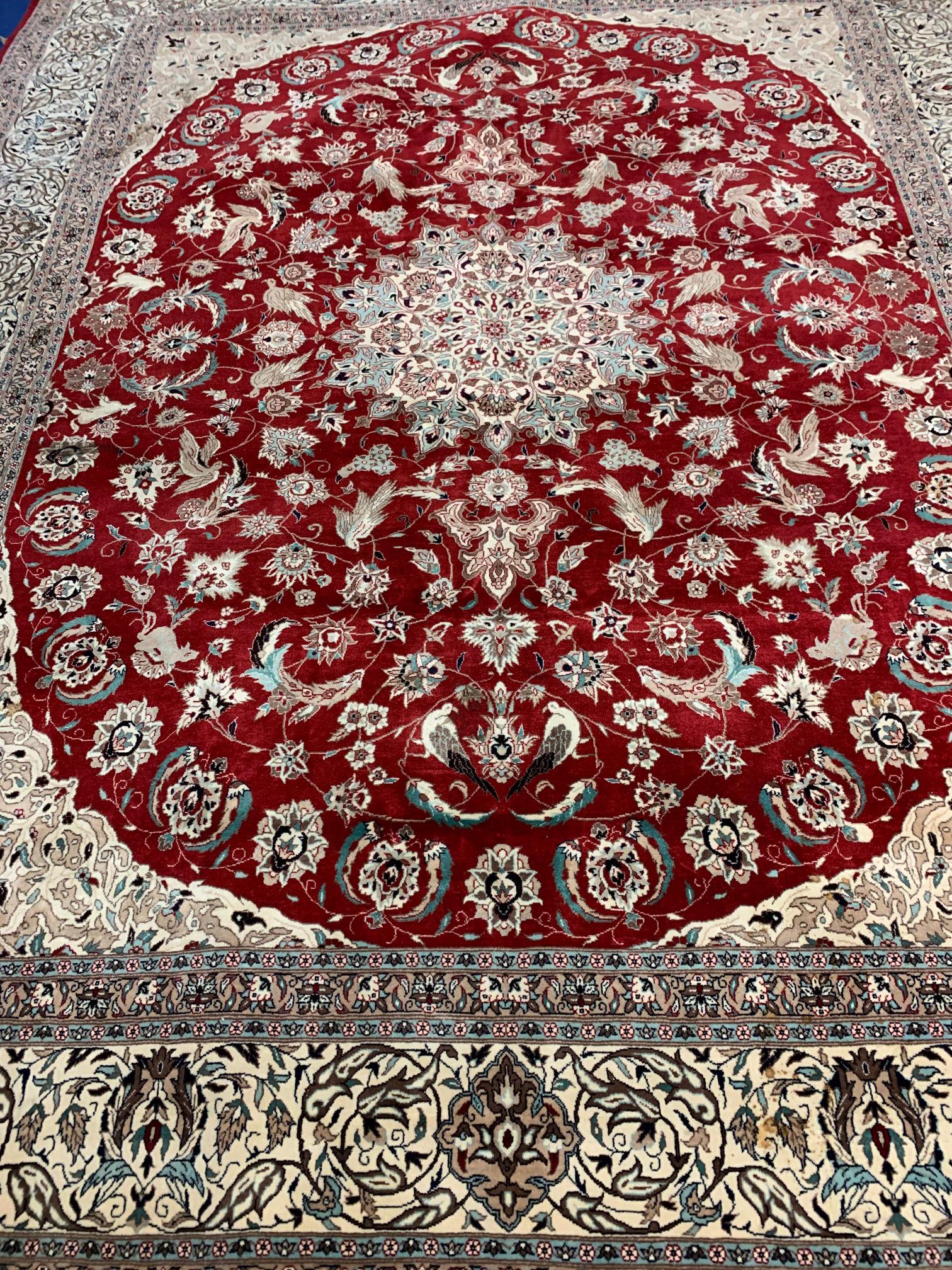 Hand Knotted Persian Tabriz 10x8 ft (1 of 10)