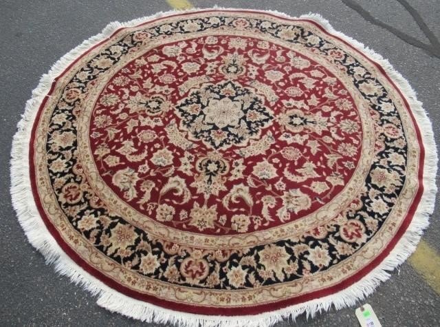 Hand Knotted Indo Tabriz 6.3x6.3 ft .Free Shipping (1 of 4)