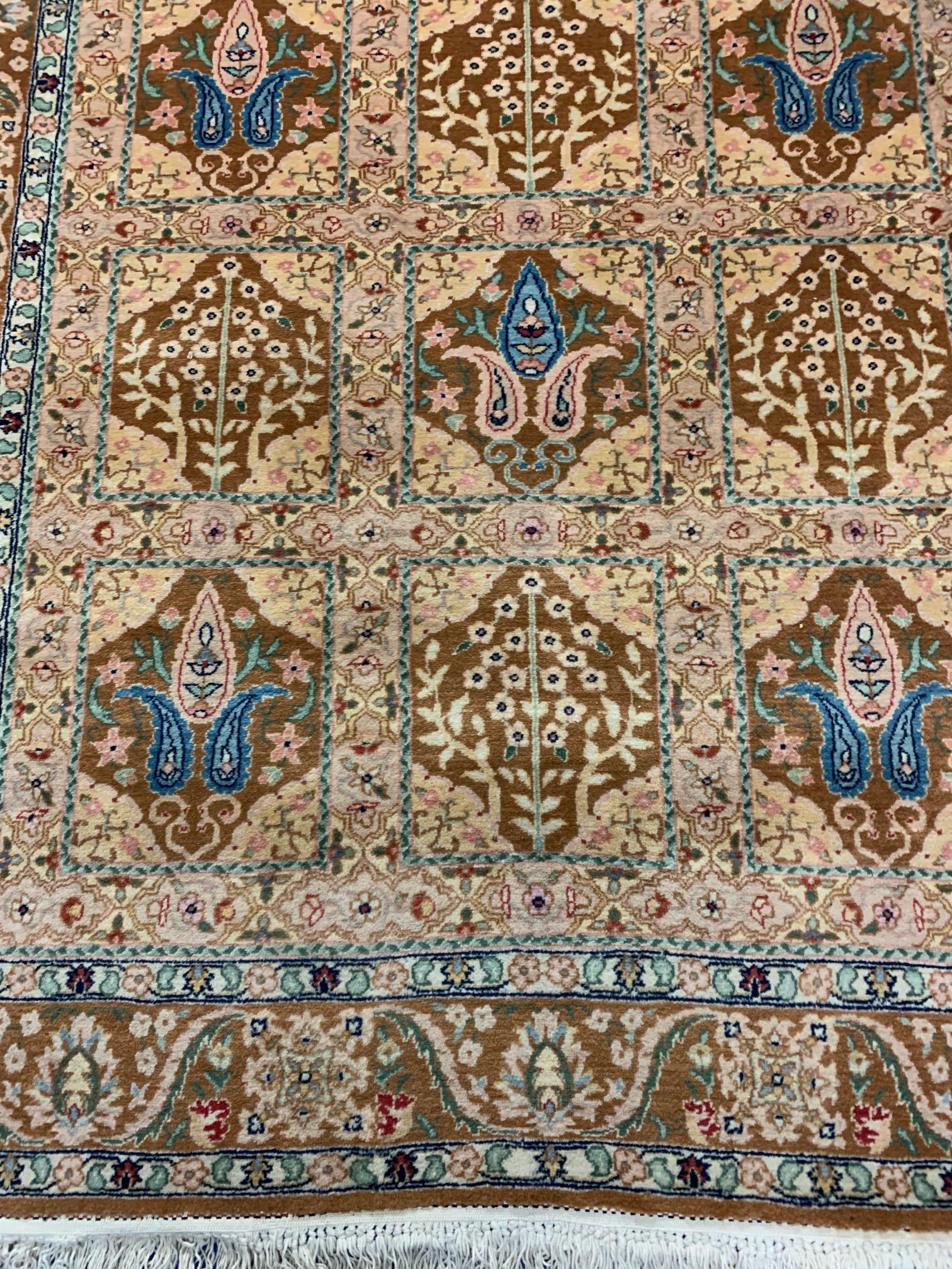 Hand Knotted Indo Tabriz Rug  5x7   .Free Shipping (1 of 8)