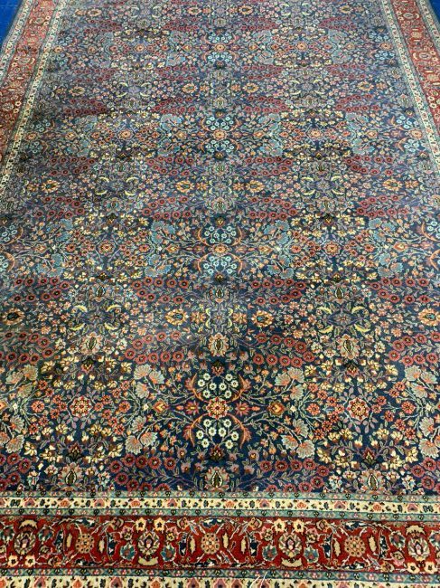 Hand Knotted Signed Wool Hereke Rug 11x7 ft (1 of 10)
