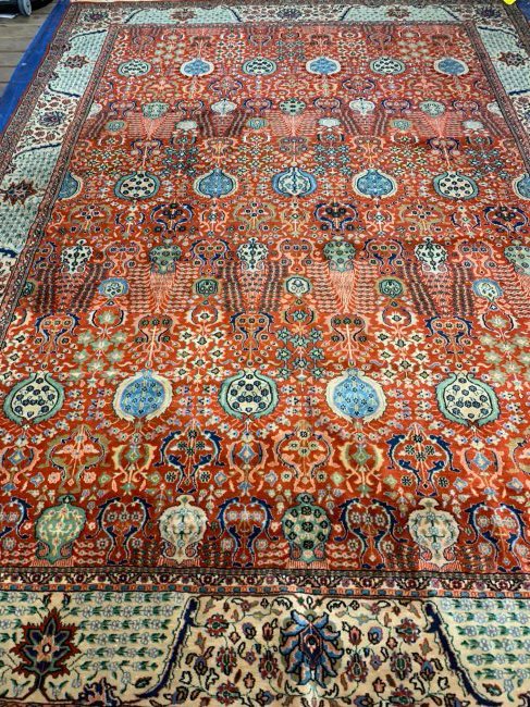 Hand Knotted Persian Tabriz Rug 12x9 ft (1 of 11)