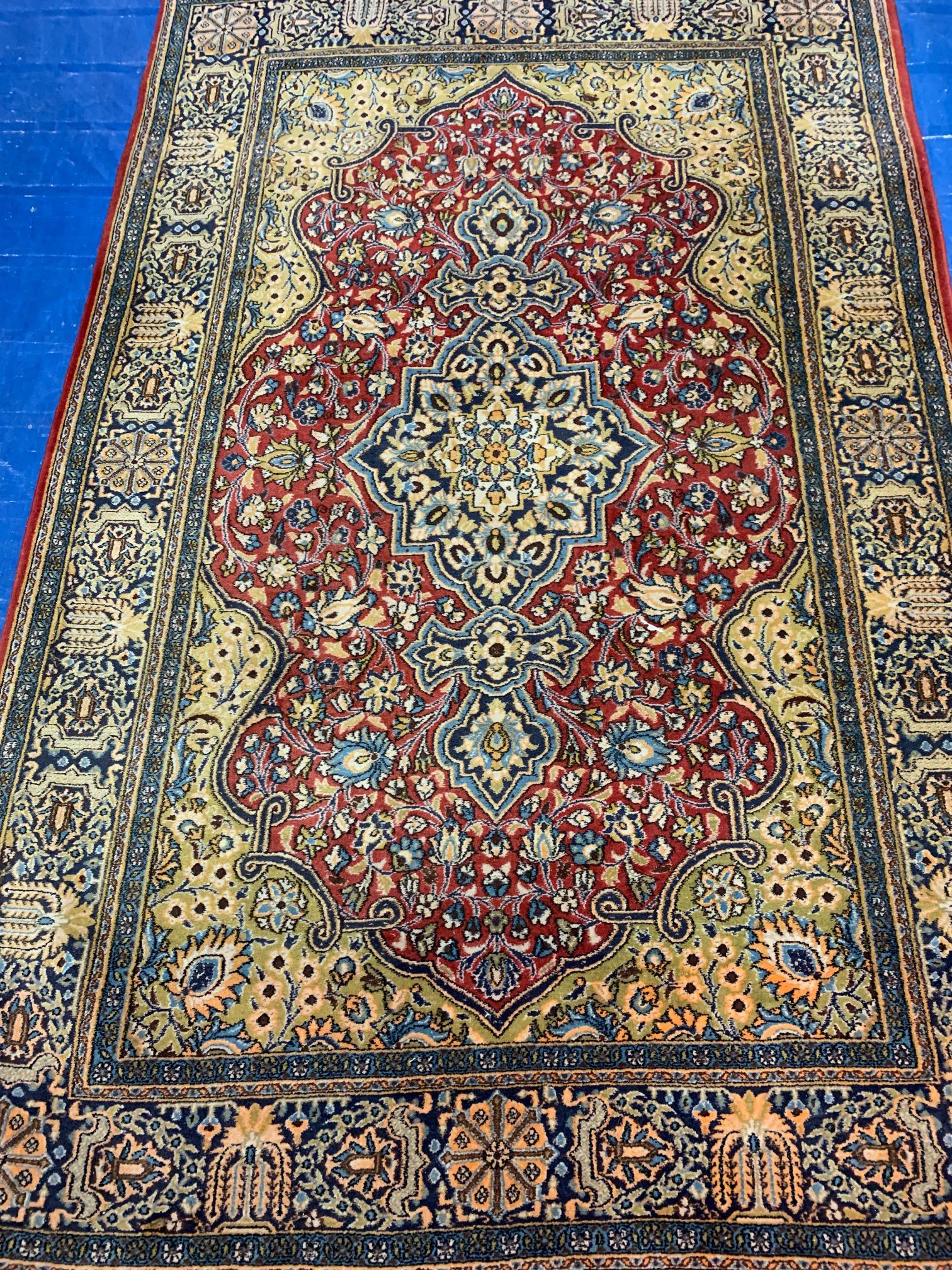 Hand Knotted Persian Qum Rug 7x4.6 ft (1 of 8)