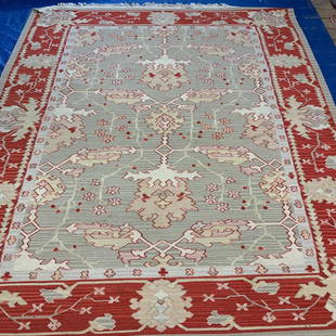 Hand Knotted Persian Kilm Rug 9x6 ft: Hand Knotted Persian Kilm Rug 9x6 ft