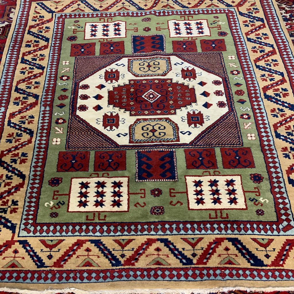Hand Knotted Kazak Rug 7x5 ft (1 of 8)