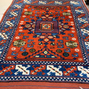 Hand Knotted Kazak 5x3 ft