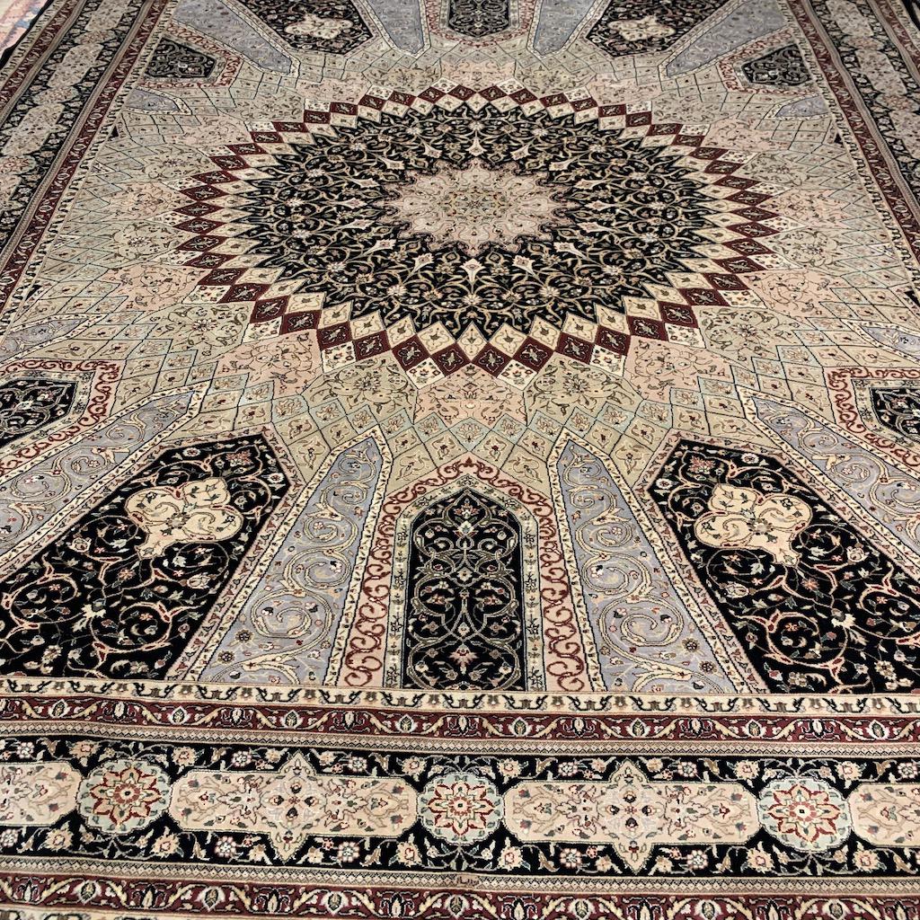 Hand Knotted Persian Design Tabriz Rug 9.9x14 ft (1 of 10)