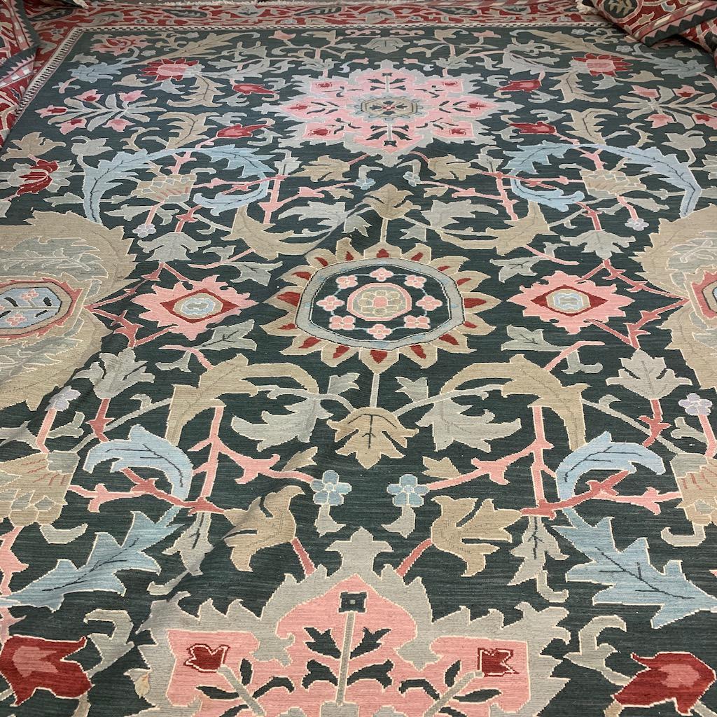 Hand Knotted Agra Heriz Rug 12x18 ft (1 of 9)