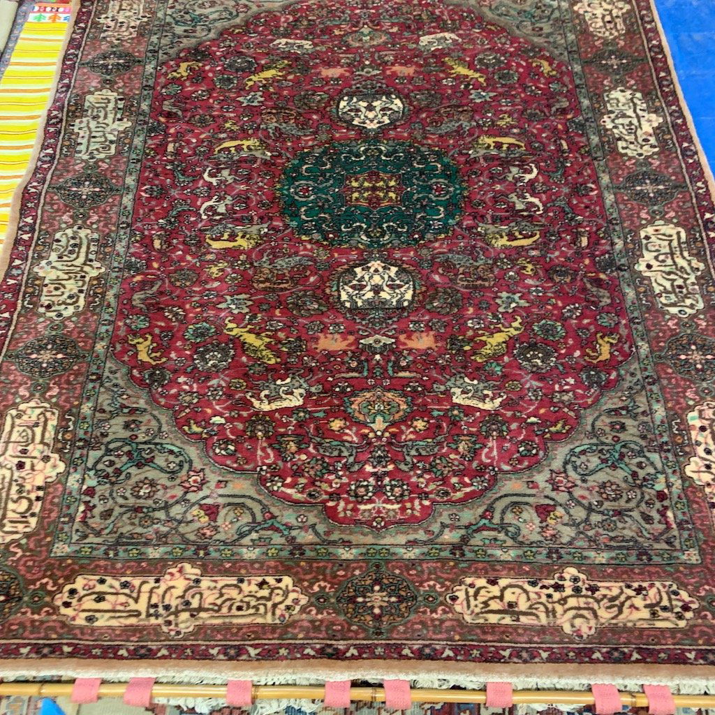 Hand Knotted Persian Tabriz Rug 4.4x6.9 ft (1 of 10)