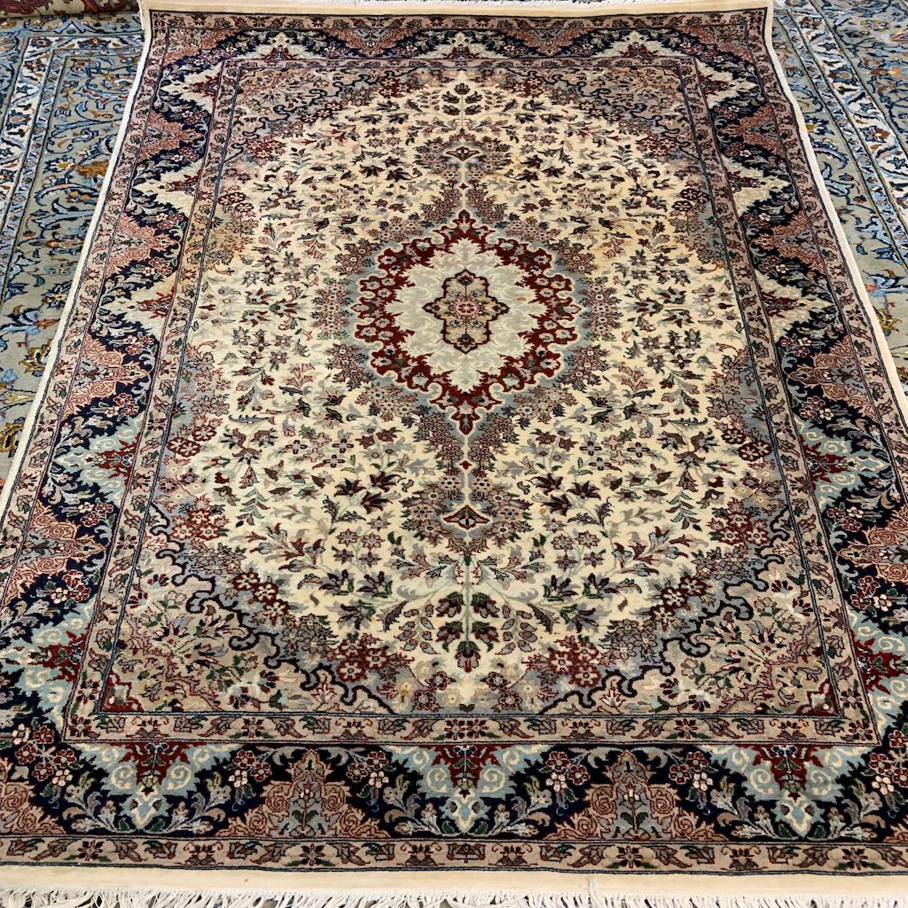 Hand Knotted Persian Indo Tabriz Rug  4.7x7.10 ft (1 of 10)