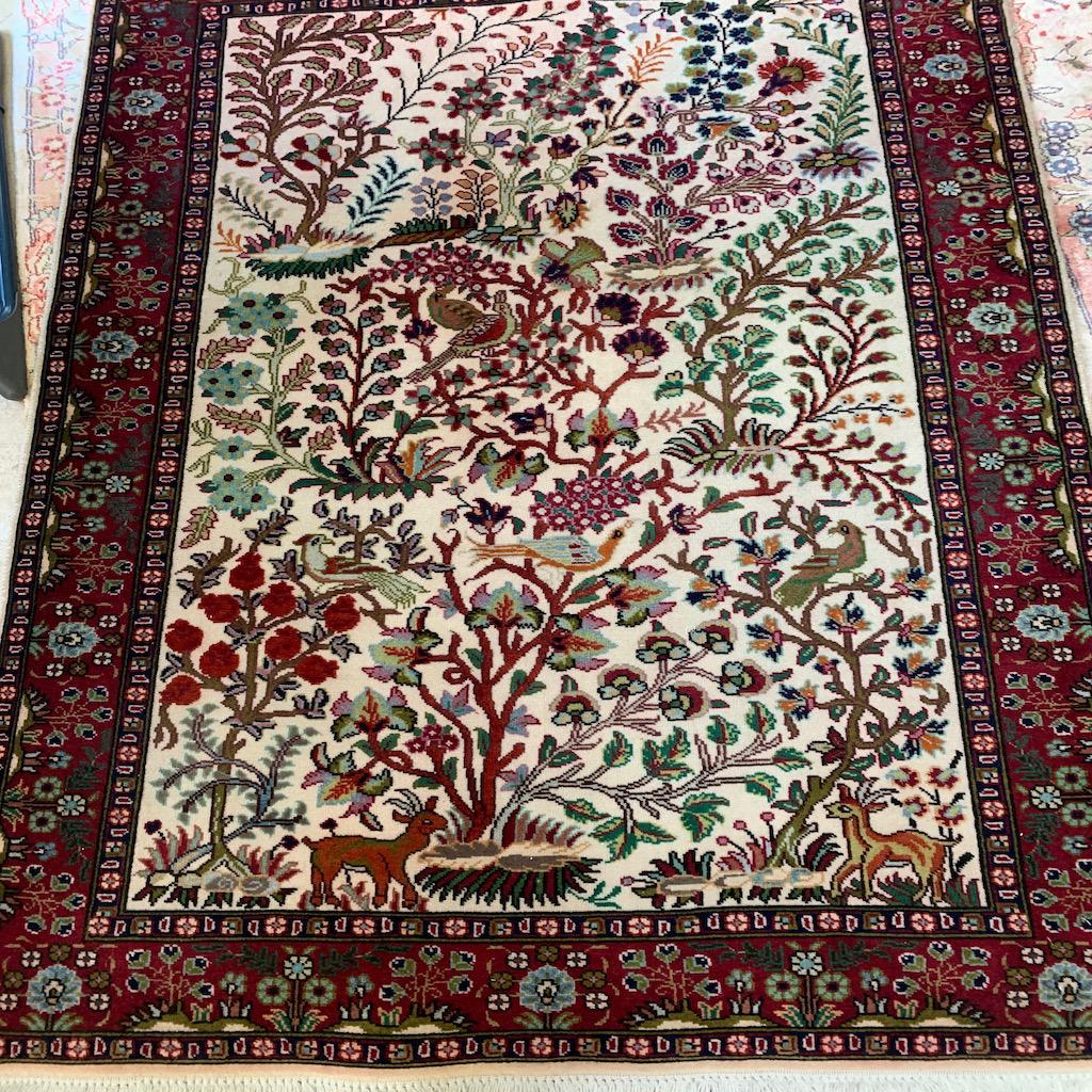 Hand Knotted Persian Tabriz 3x5 ft (1 of 8)