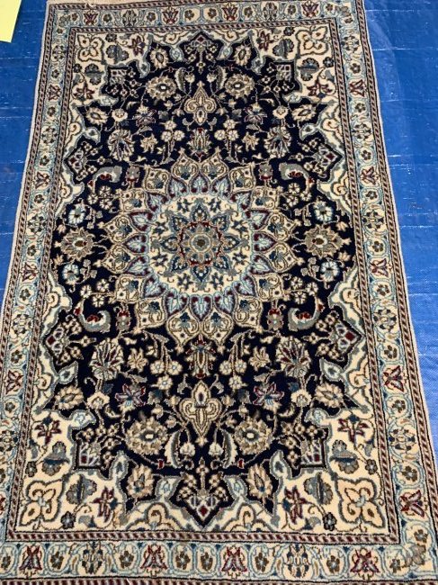 Hand Knotted Persian Nain Rug 4.2x3 ft (1 of 6)
