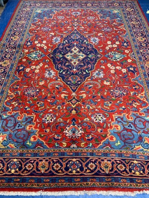 Hand Knotted Persian Sarouk Rug 6x9 ft (1 of 8)