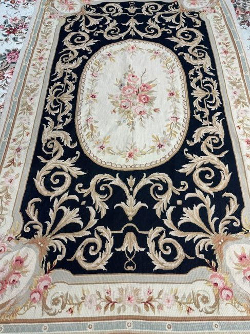 Hand Knotted Needlepoint Rug 6.2x8.10 ft (1 of 8)