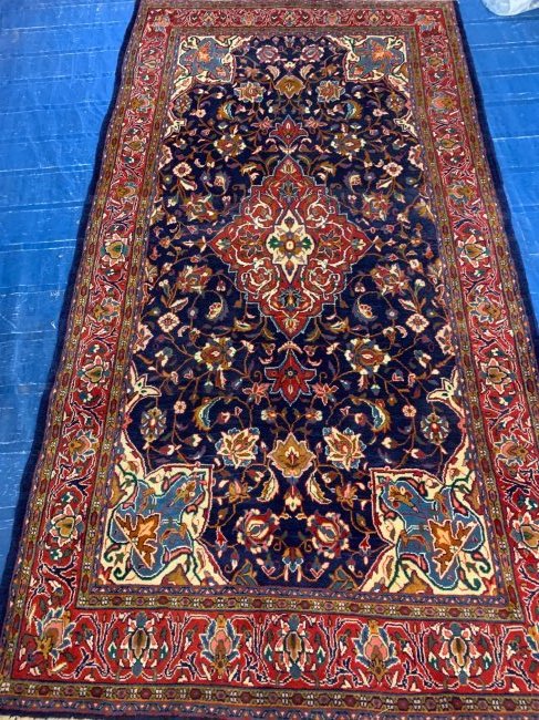 Hand Knotted Persian Sarouk 9x4.5 ft (1 of 9)