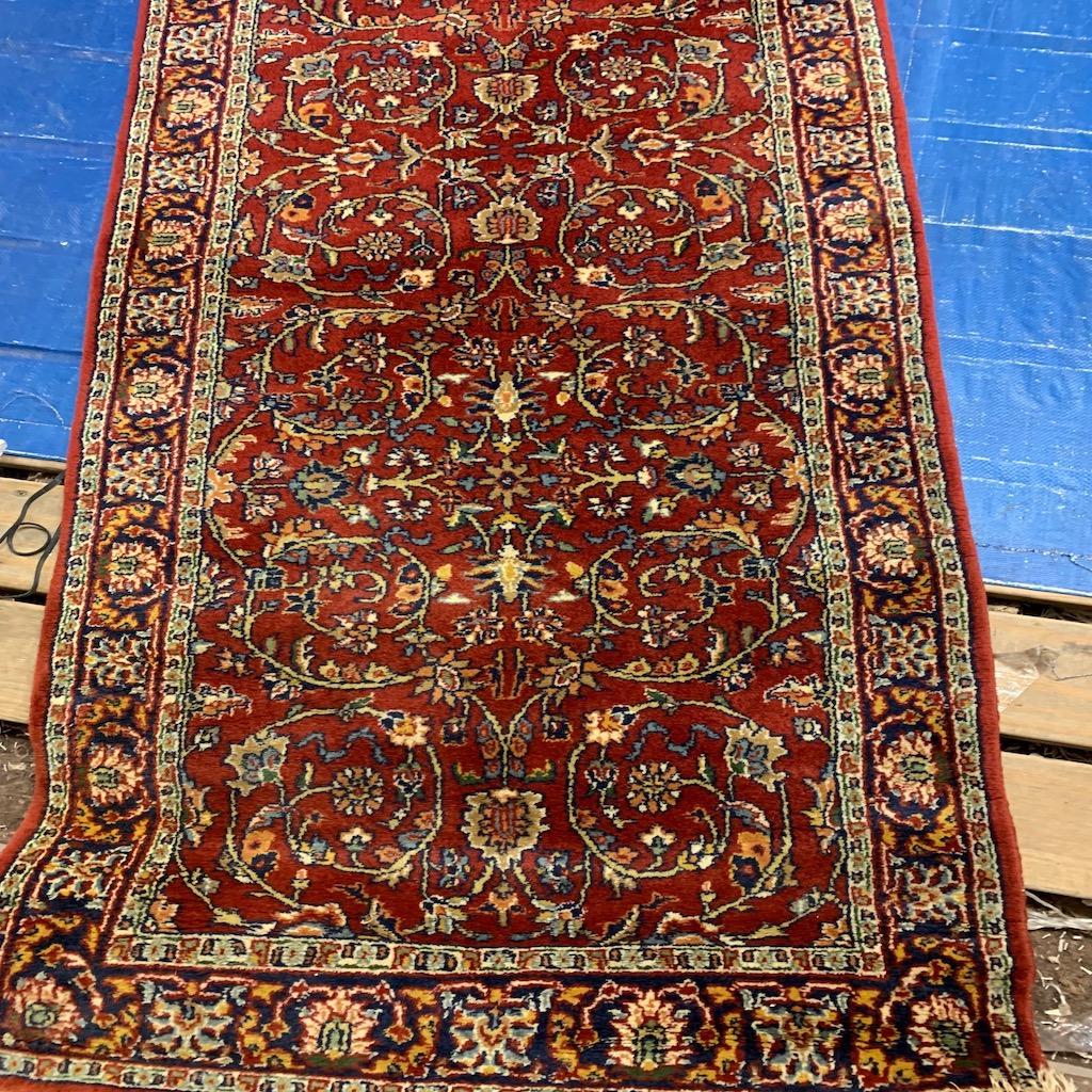 Hand Knotted Indo Tabriz Runner Rug 18.3 x2.8 ft (1 of 10)
