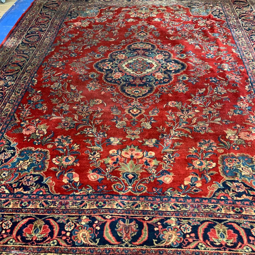 Hand Knotted Persian Sarouk Rug 9x12 ft (1 of 11)