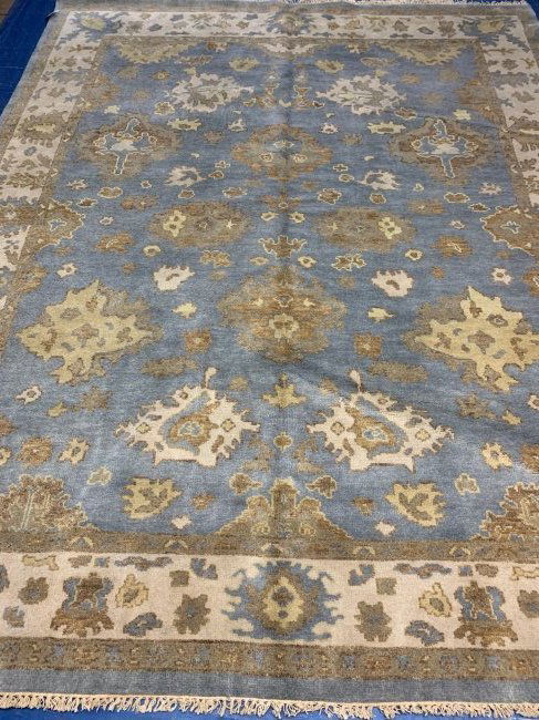 Hand Knotted Oushak Rug 8x10 ft (1 of 7)