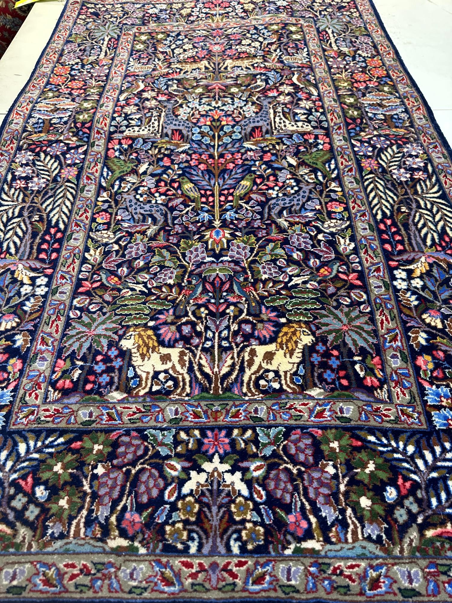 Hand Knotted Persian Kermen Rug 3x5  ft #4832 (1 of 11)