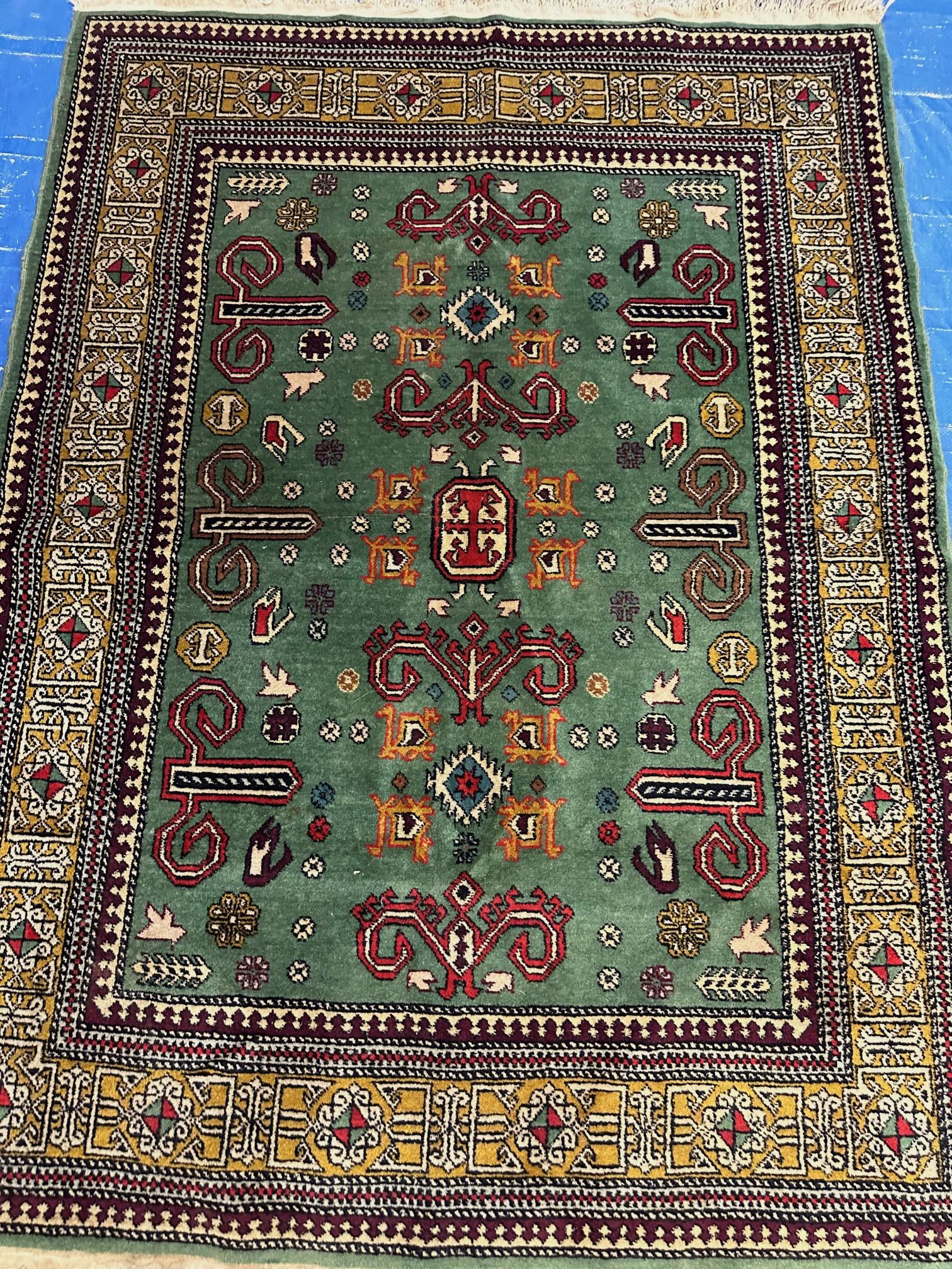 Hand Knotted Kazak 3x5 ft (1 of 8)