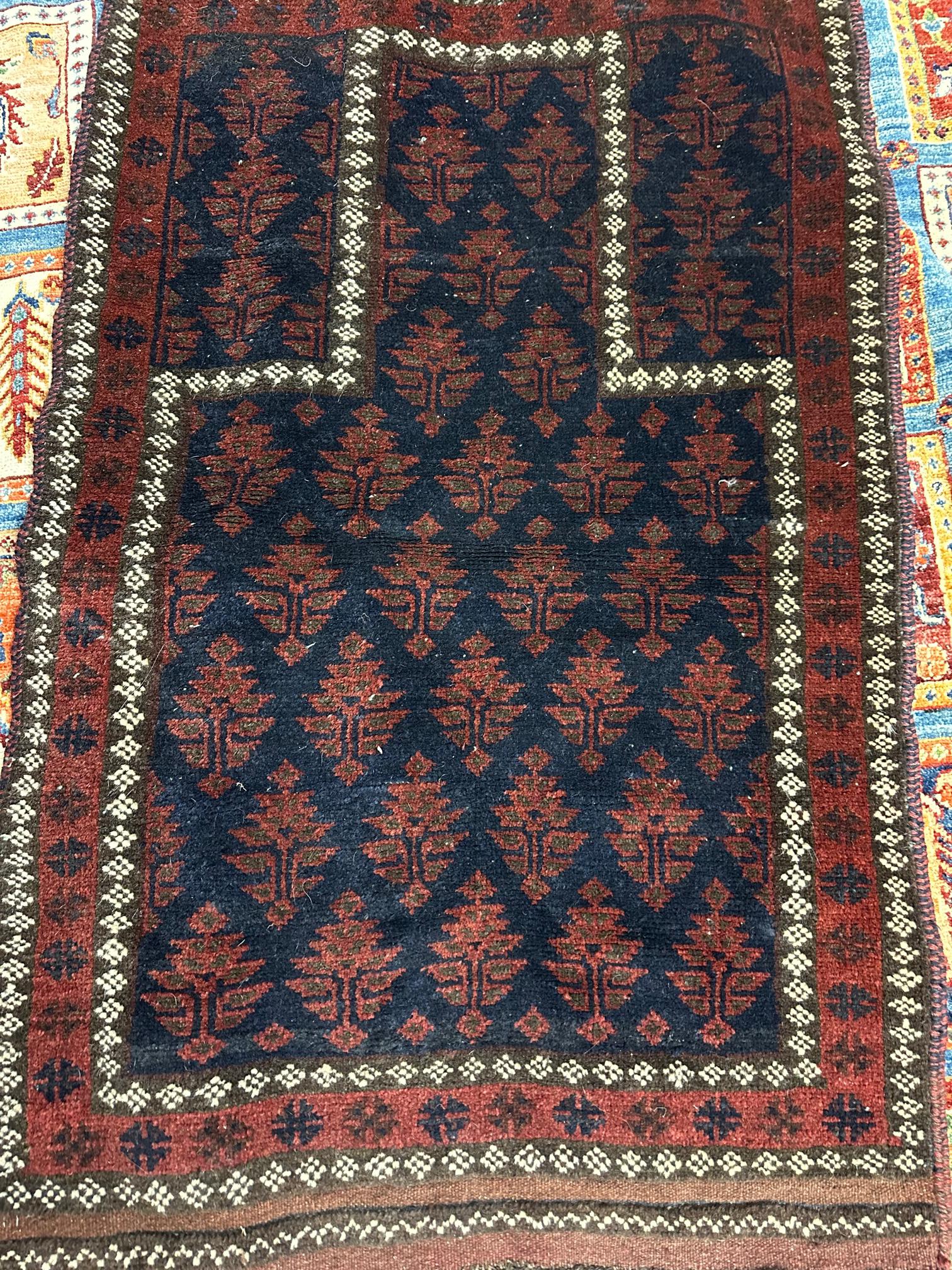 Hand Knotted Prayer Balouch Rug 3.4x5.5 ft #4840 (1 of 5)