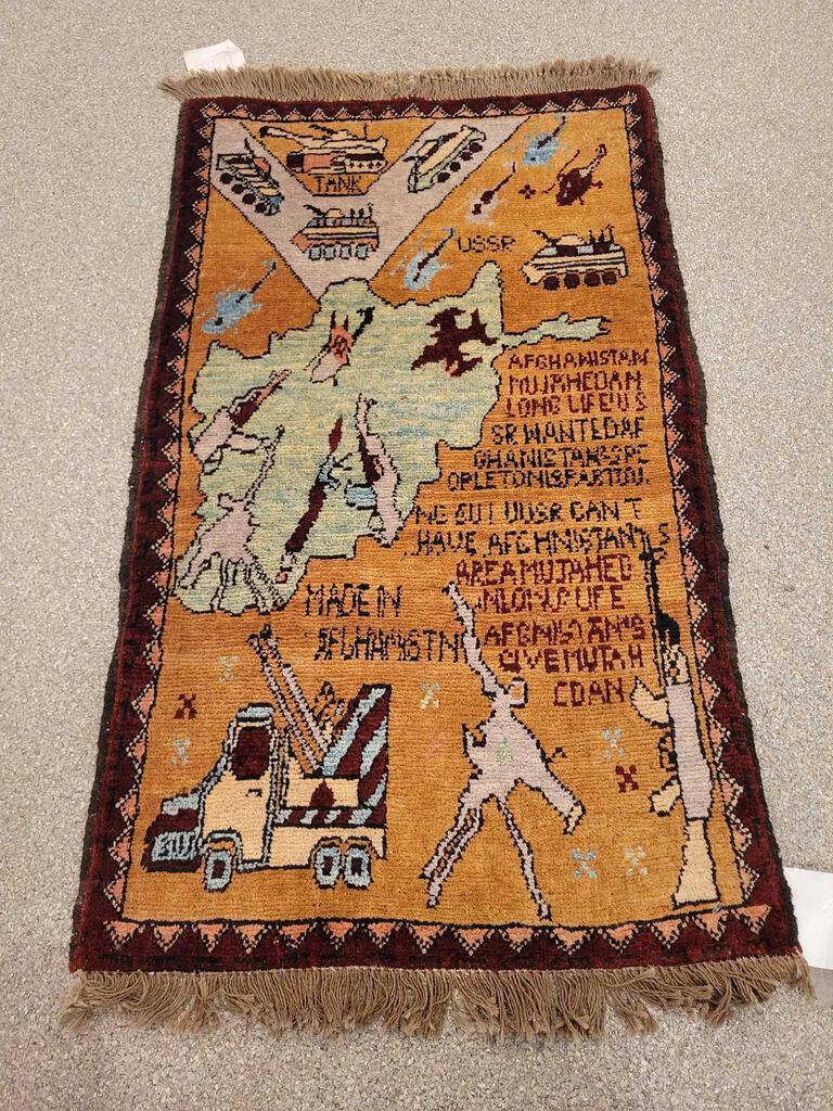 Hand Knotted Afghan Rug 2.1x2.6 ft    #4758 (1 of 10)