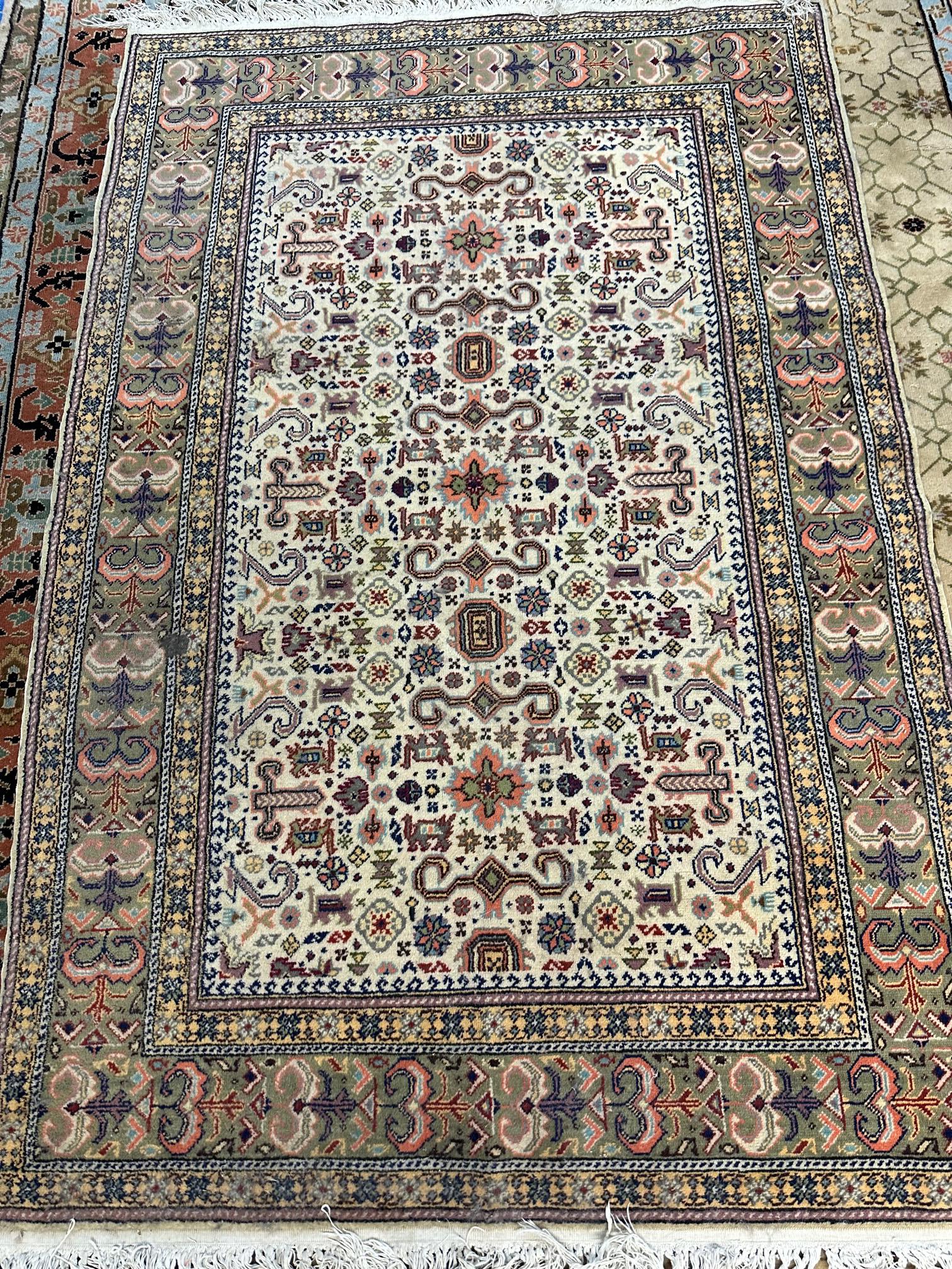Hand Knotted Shirvan Rug 4x6 ft (1 of 8)