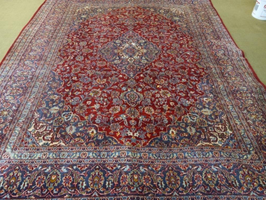 Hand Knotted Persian Kashan Rug 14.7x9.6 ft (1 of 11)