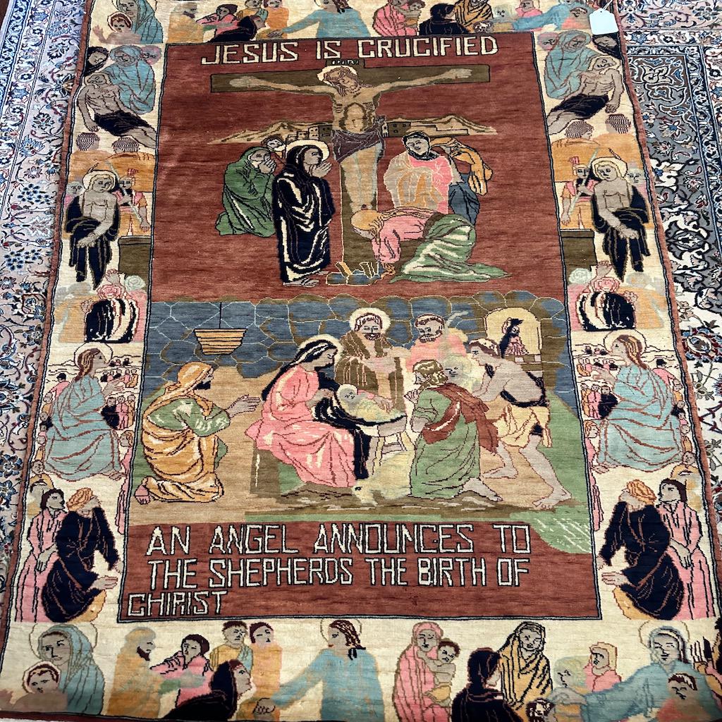 Hand Knotted Hereke Picture Rug 3x5 ft #4856 (1 of 11)