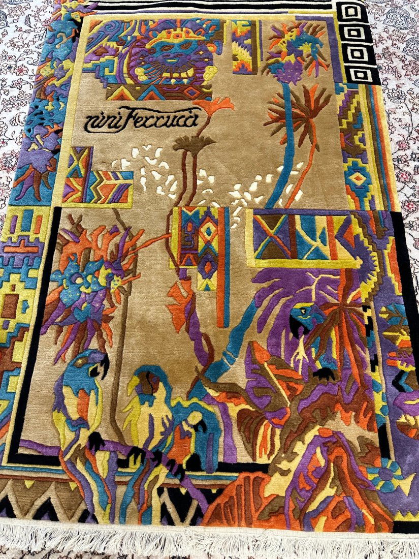 Hand Knotted Wool Tibitian Rug 3x5.7 ft (1 of 9)