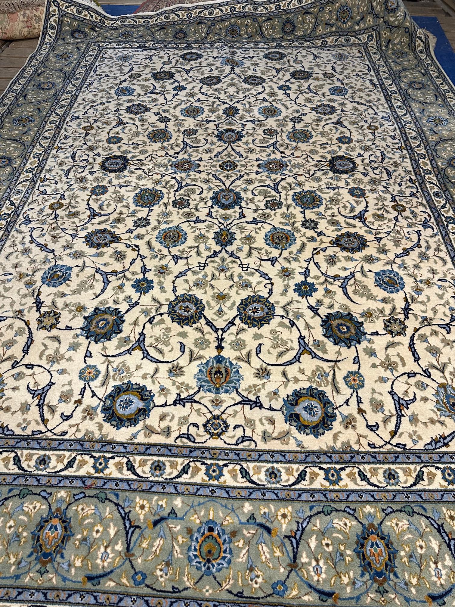 Hand Knotted Persian Kashan Rug 9.8x13.5 ft (1 of 9)