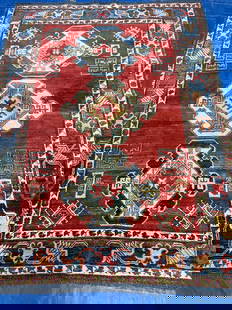 Hand Knotted Kazak Rug 6.3x4.8 ft: Hand Knotted Kazak Rug 6.3x4.8 ft