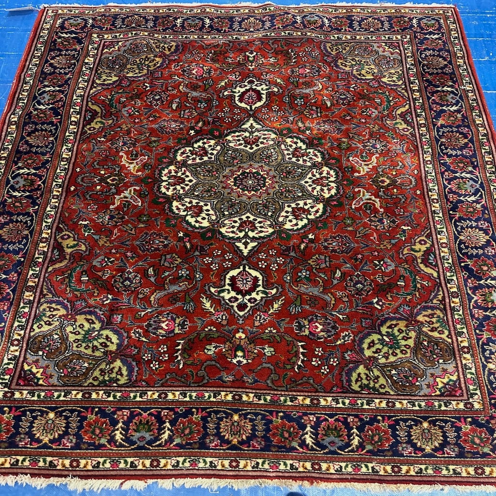 Hand Knotted Persian Tabriz Rug 6.5x5 ft (1 of 11)