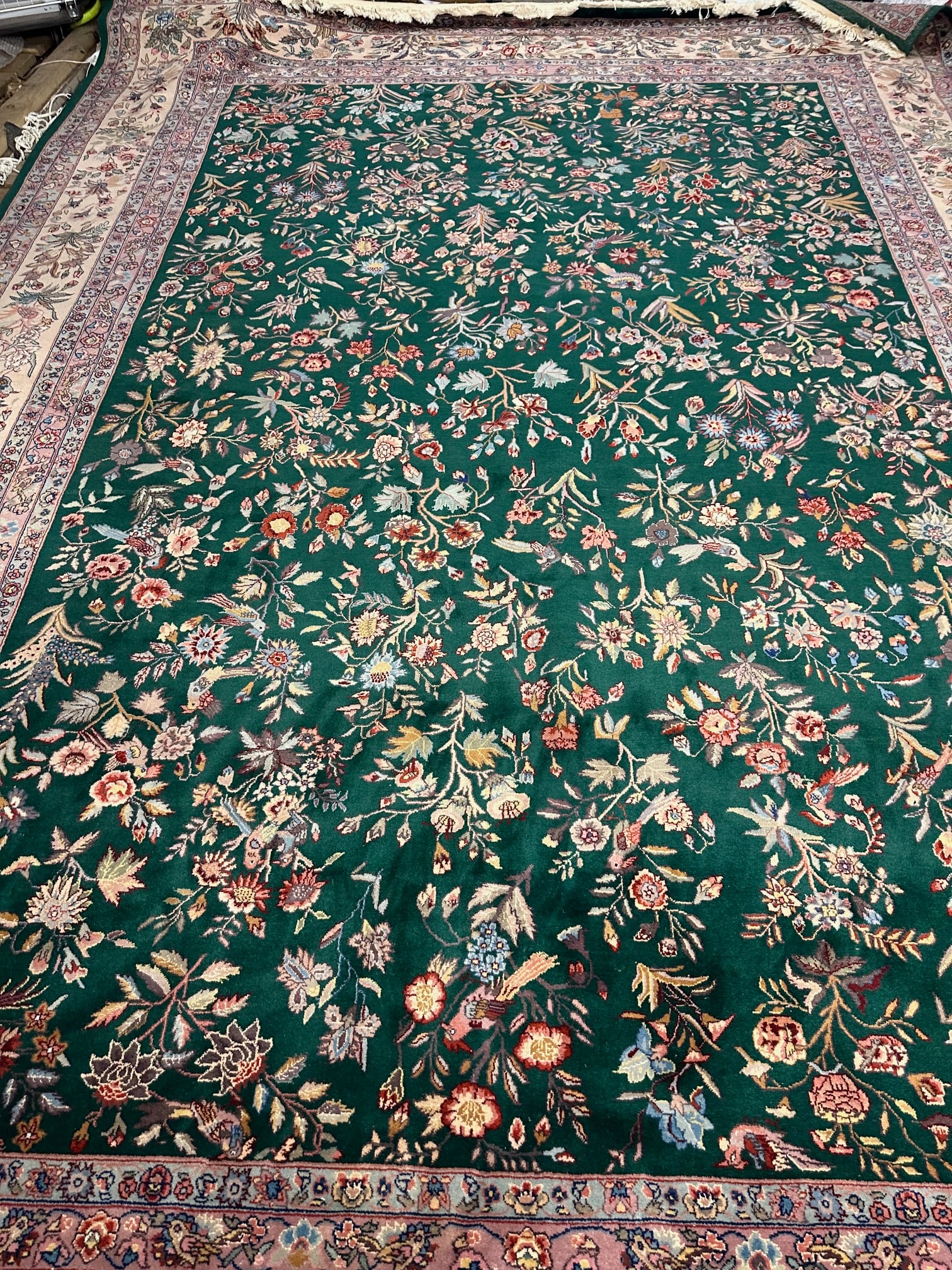 Hand Knotted Persian Tabriz Rug 10x13 ft (1 of 9)