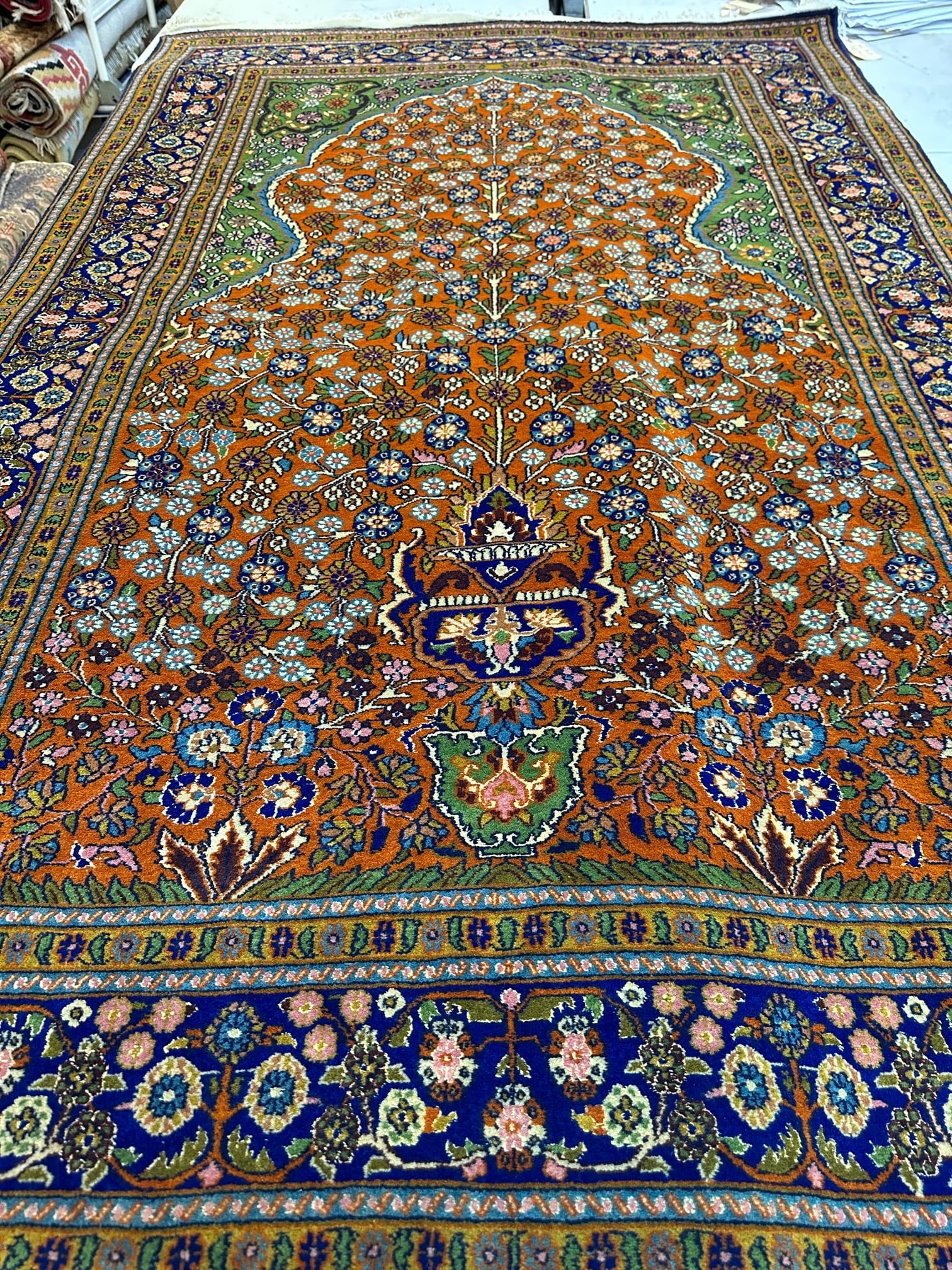 Hand Knotted Indo Tabriz Rug  4.5x6  ft (1 of 12)