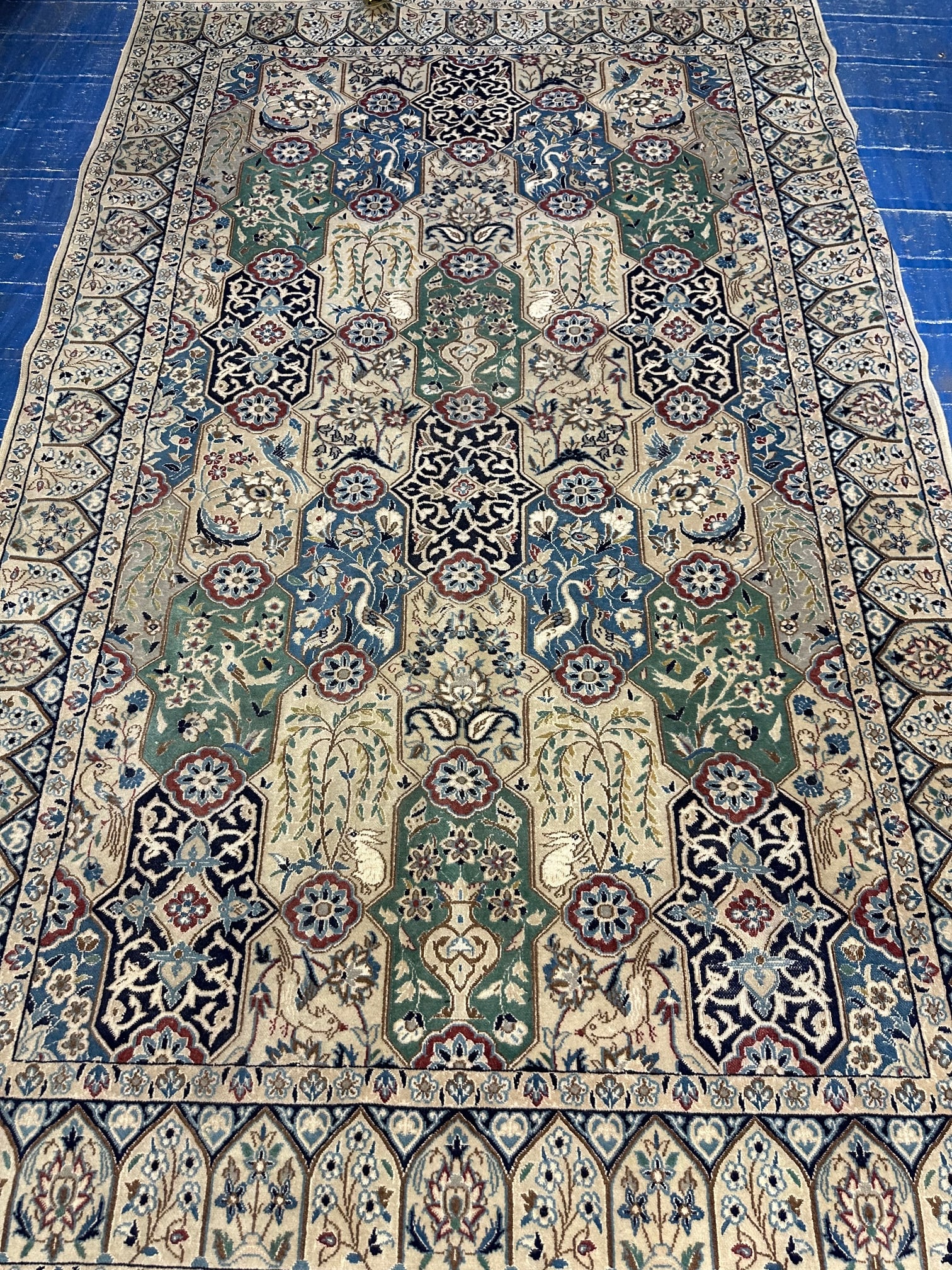 Hand Knotted Persian Nain Rug 5x8 ft (1 of 8)