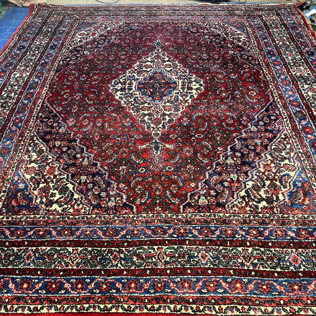 Hand Knotted Persian Lilihan Rug 8.10x11.10 ft: Hand Knotted Persian Lilihan Rug 8.10x11.10 ft