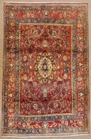 Hand Knotted Persian Hamedan Rug4.3x6.5  ft