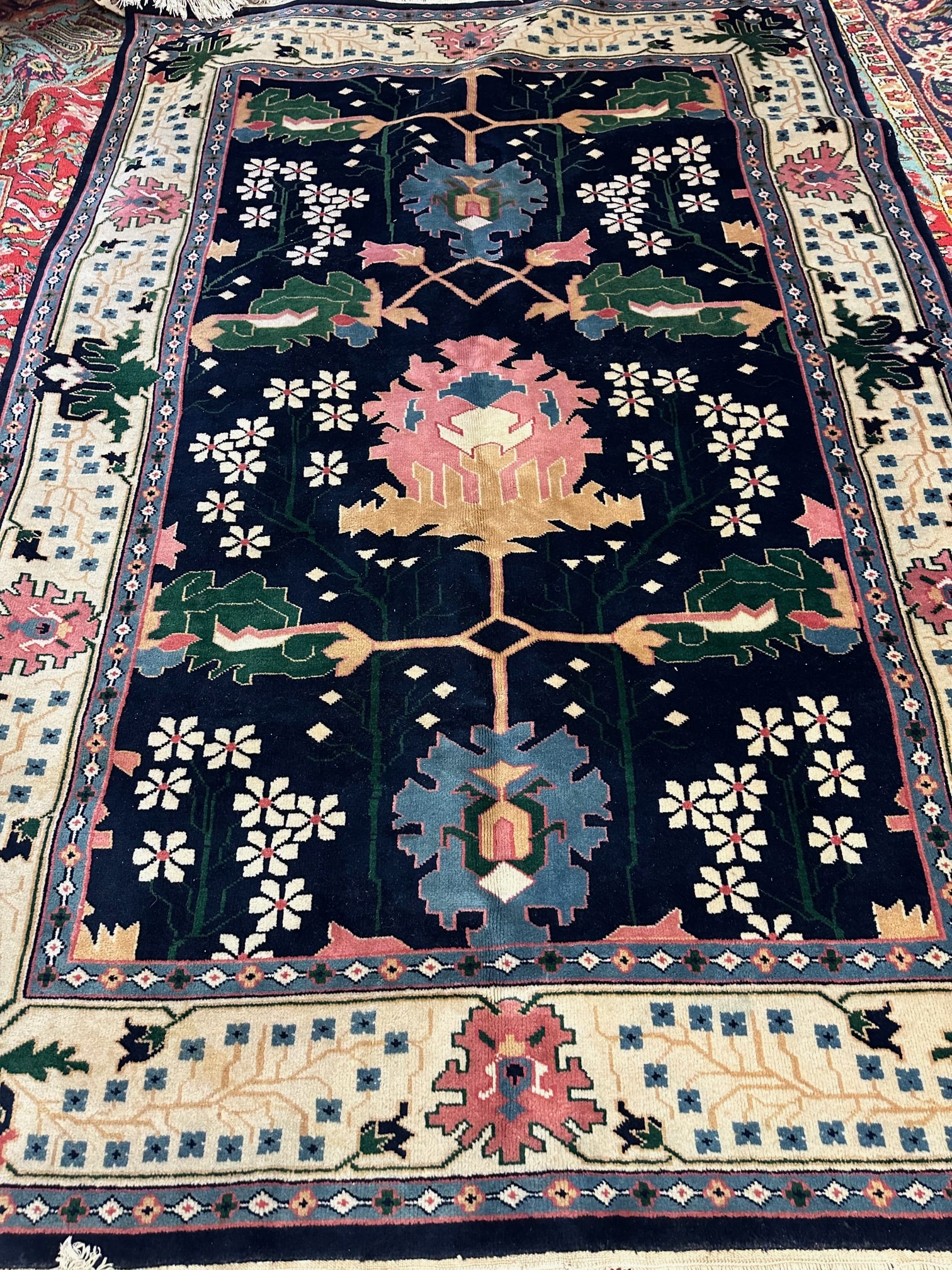 Hand Knotted Oushak Rug 6x9 ft (1 of 6)