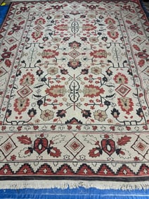 Hand Knotted Heriz Rug 10x8 ft