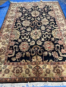 Hand Knotted Indo Tabriz 8.8x6.2 ft