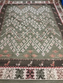 Hand Knotted Kilm Rug 10x8.5 ft