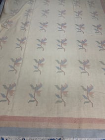 Hand Knotted Kilm Rug 11.8x9 ft