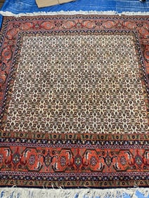 Hand Knotted persian Tabriz Rug 6.2x6.5 ft