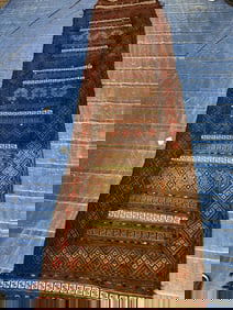 Hand Knotted Turkman Rug 2.5x9.3 ft