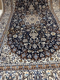 Hand Knotted Persian Nain Rug 4x6.5 ft